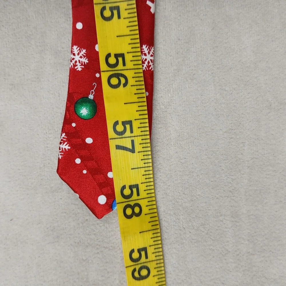 Hallmark Christmas Xmas 4x58‎ Mens Silk Tie Snowflake
